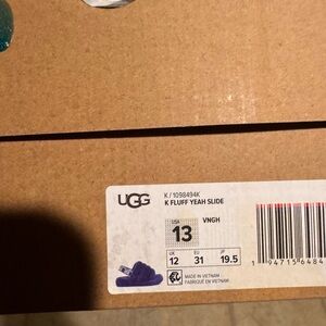 UGG Kids Fluff Yeah Slide - Vibrant Blue